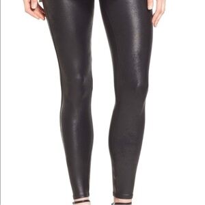 SPANX Shiny Black Leggings